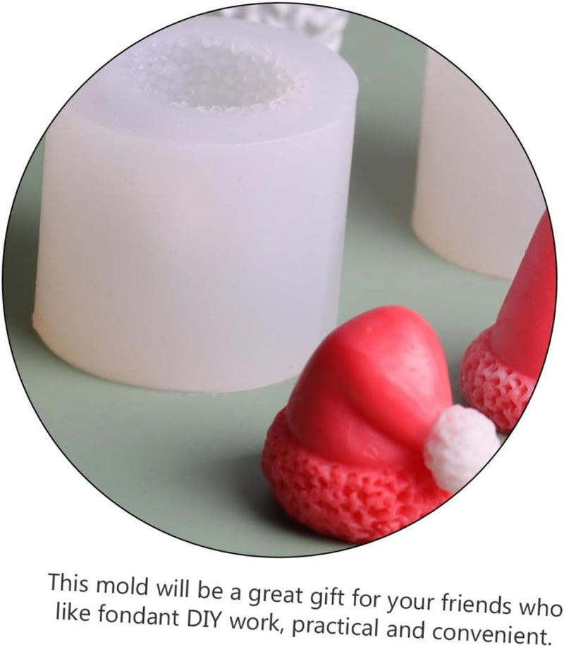 Silicone Santa Hat DIY Mold for Candy Chocolate Fondant Baking Multi-use Wear-resistant Xmas Hat Shaped Mold for Creative Cake Decorations and Handmade Crafts - Image 5