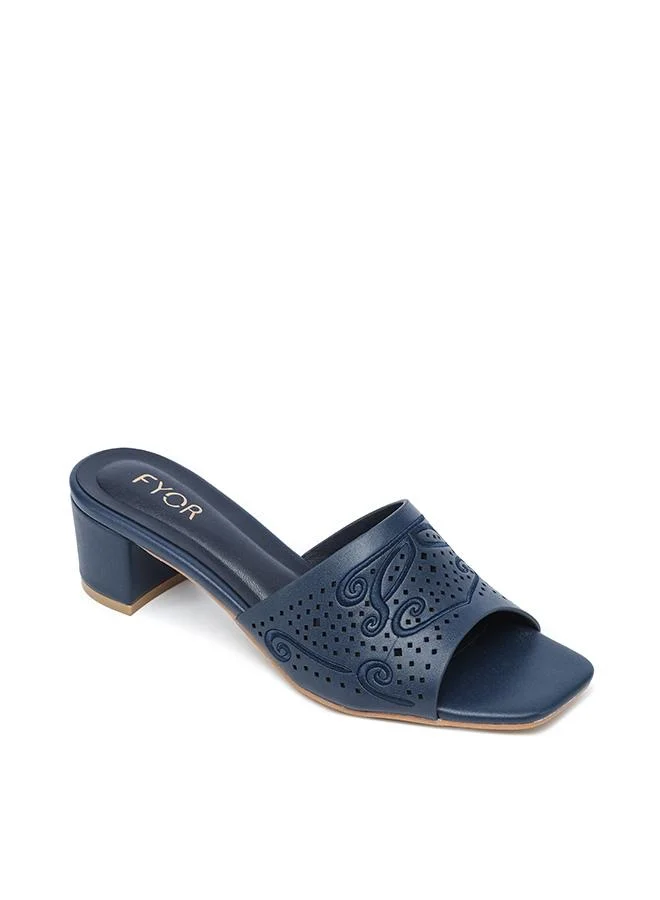 Fyor Stylish Textured Block Heel Sandal HL 314