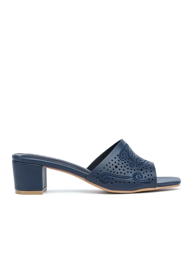 Stylish Textured Block Heel Sandal HL 314