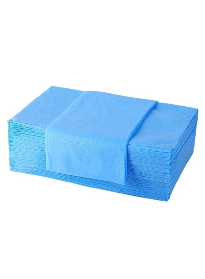 Disposable Bed Sheet For Beauty Salon Non-woven Fabric With Hole Waterproof And Oil-proof Massage Cuisine Mattress Towels Thickened Mattress Sheet-Color:Non-woven Sheets 70*180 Blue Punched (100 Strips)  - Image 5