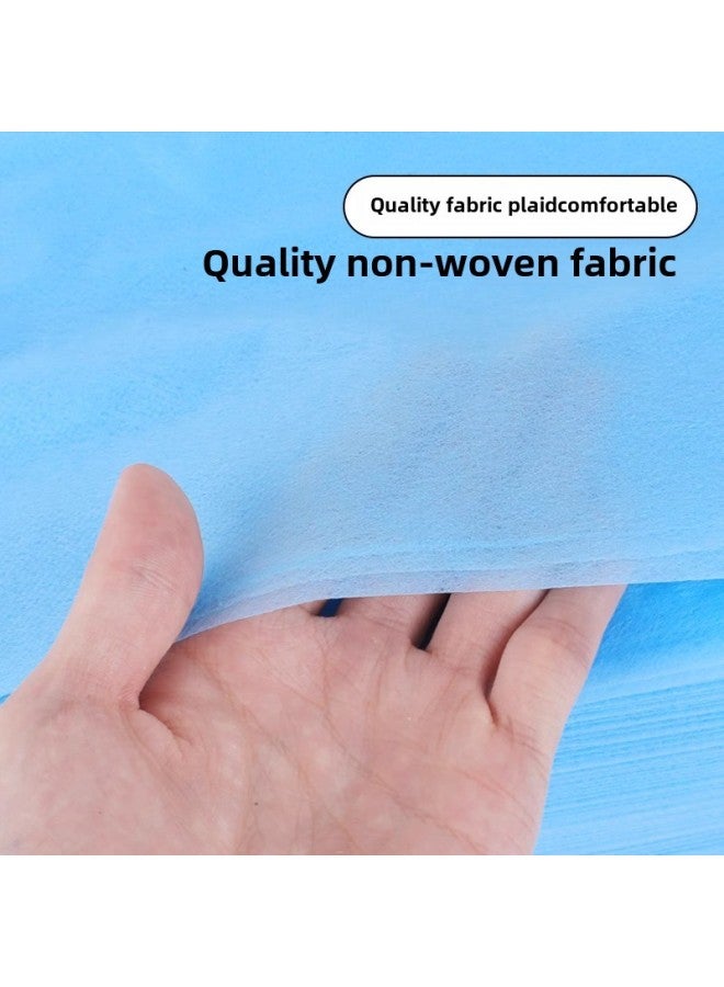 Disposable Bed Sheet For Beauty Salon Non-woven Fabric With Hole Waterproof And Oil-proof Massage Cuisine Mattress Towels Thickened Mattress Sheet-Color:Non-woven Sheets 70*180 Blue Punched (100 Strips)  - Image 3