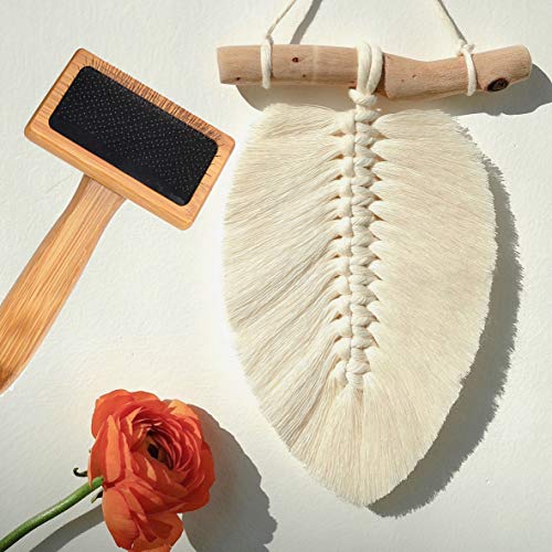 Tyoungg Macrame Comb Wooden for Fringe Feathered Wall Hanging Plant Hanger Craft Making Knitting Cord Rope 3mm 4mm 5mm (Macrame Comb) - Image 5