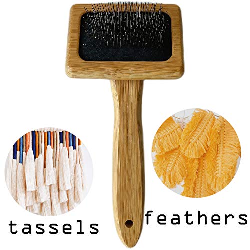Tyoungg Macrame Comb Wooden for Fringe Feathered Wall Hanging Plant Hanger Craft Making Knitting Cord Rope 3mm 4mm 5mm (Macrame Comb) - Image 2