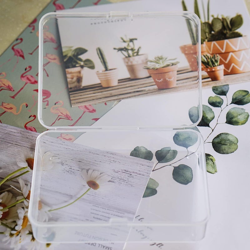 Kingrol 18 Pack Mini Clear Plastic Storage Containers with Lids 412 x 338 x 118 Inch Empty Hinged Boxes for Beads Jewelry Tools Craft Supplies Flossers Fishing - Image 4