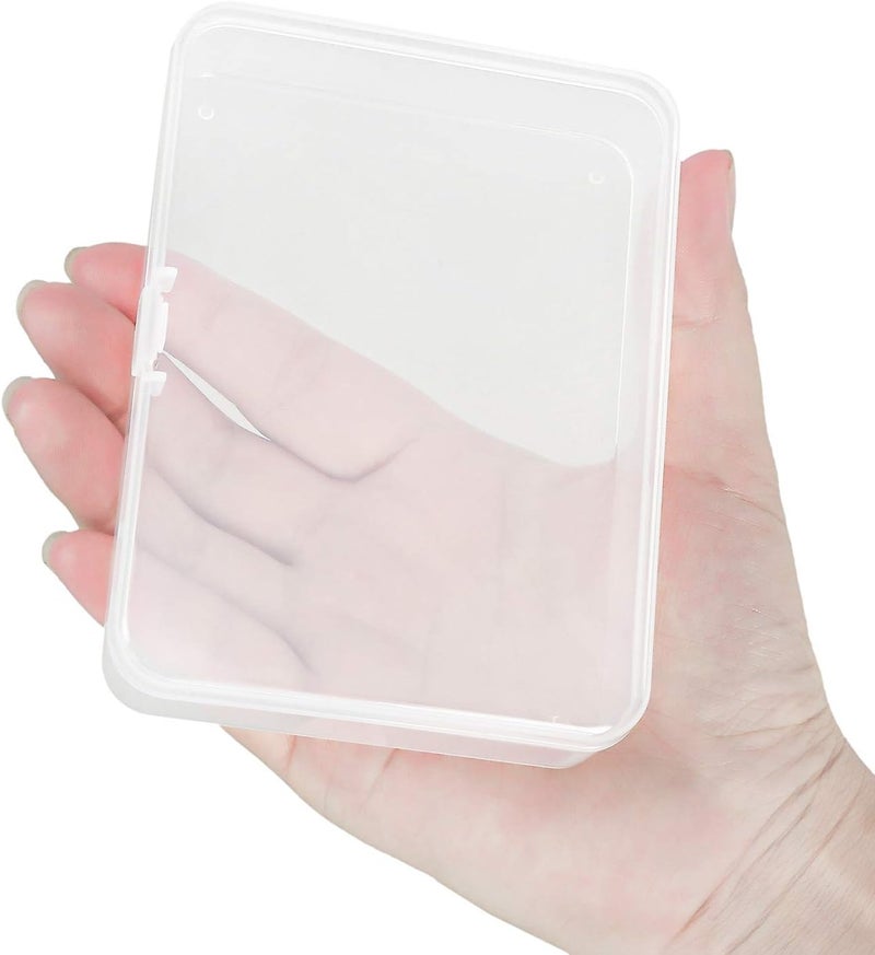 Kingrol 18 Pack Mini Clear Plastic Storage Containers with Lids 412 x 338 x 118 Inch Empty Hinged Boxes for Beads Jewelry Tools Craft Supplies Flossers Fishing - Image 3