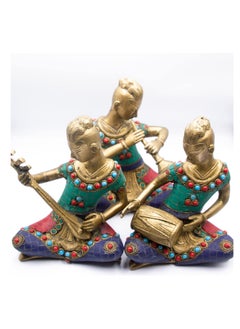 Alpine Crystals UAE Musician Statute (Tribal Folk Musician) Sets of 3 from nepal  - Image 2