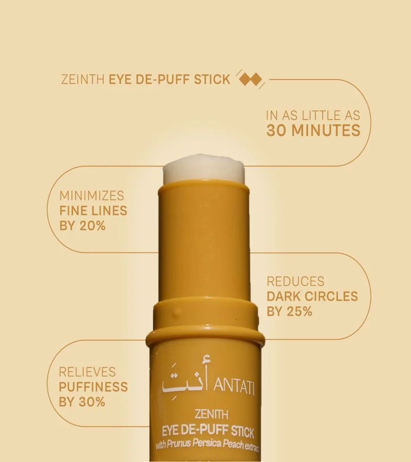 أنتَِ Zenith Eye De-Puffer Stick Caffeine + Botanical Eye De-Puffer Stick