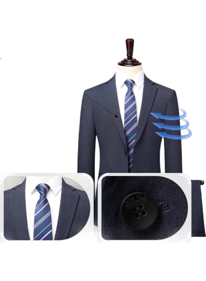 Shanshan Men'S Suit Set Slim Fit Men'S Professional Formal Business Wedding Banquet Formal Wear 2-Piece Suit - Image 2