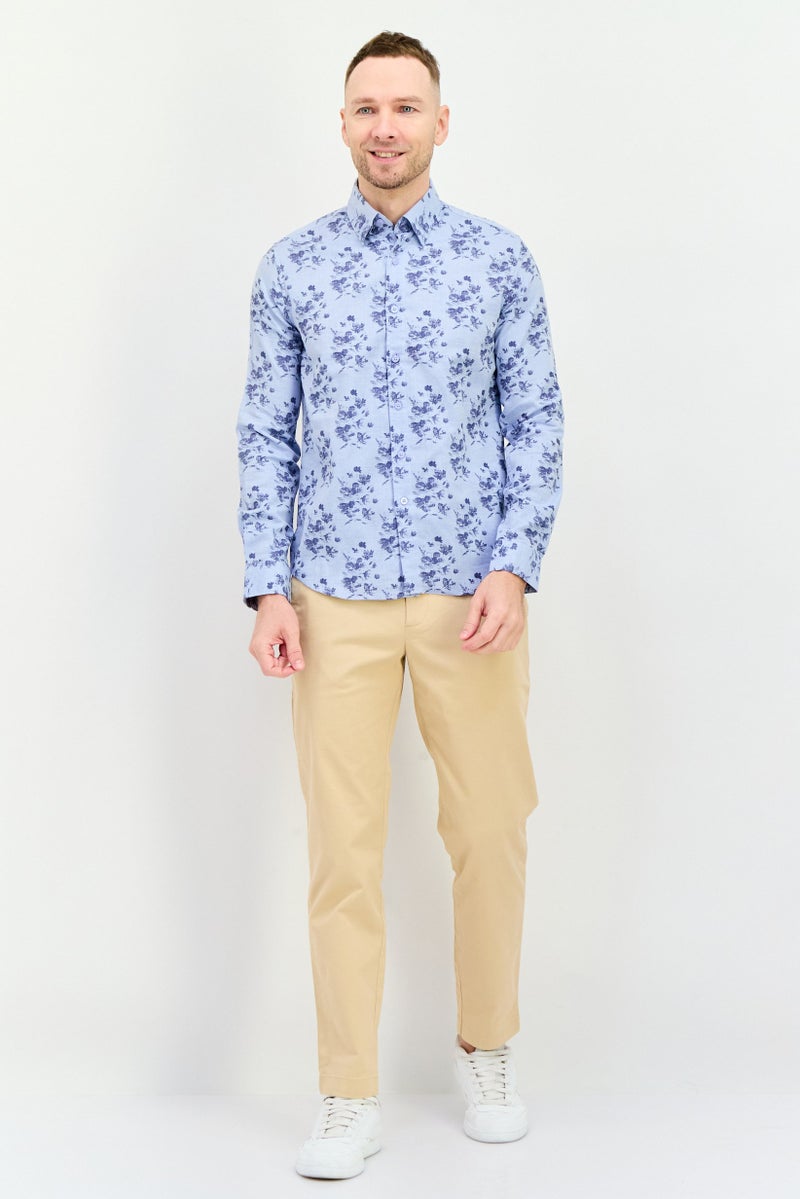 Peter Werth Men Regular Fit Long Sleeves Allover Print Casual Shirt, Multicolor - Image 4