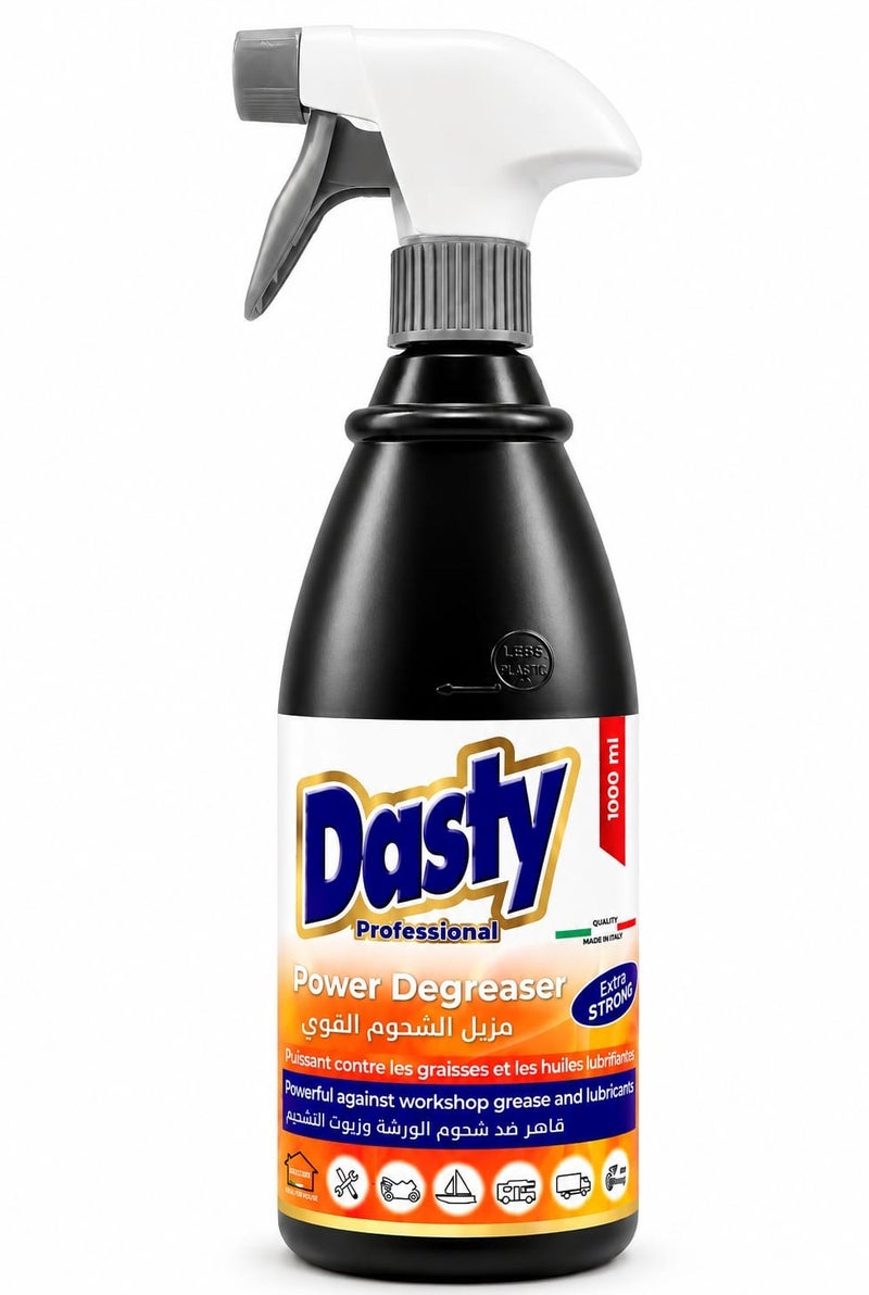 Dasty Professional Power Degreaser Spray 1000ml – Heavy Duty Formula for Tough Grease, Oils, Kitchens, Workshops & Garages - Image 1
