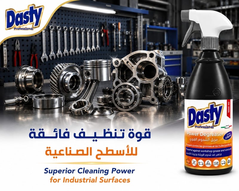 Dasty Professional Power Degreaser Spray 1000ml – Heavy Duty Formula for Tough Grease, Oils, Kitchens, Workshops & Garages - Image 3