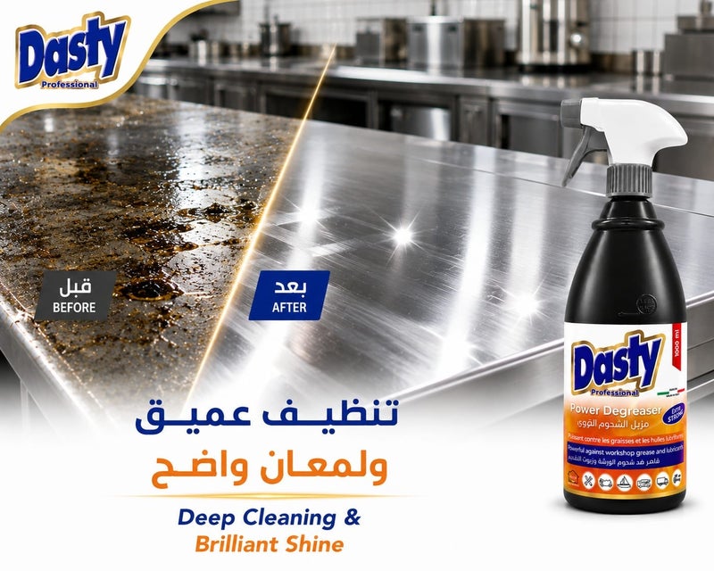 Dasty Professional Power Degreaser Spray 1000ml – Heavy Duty Formula for Tough Grease, Oils, Kitchens, Workshops & Garages - Image 5