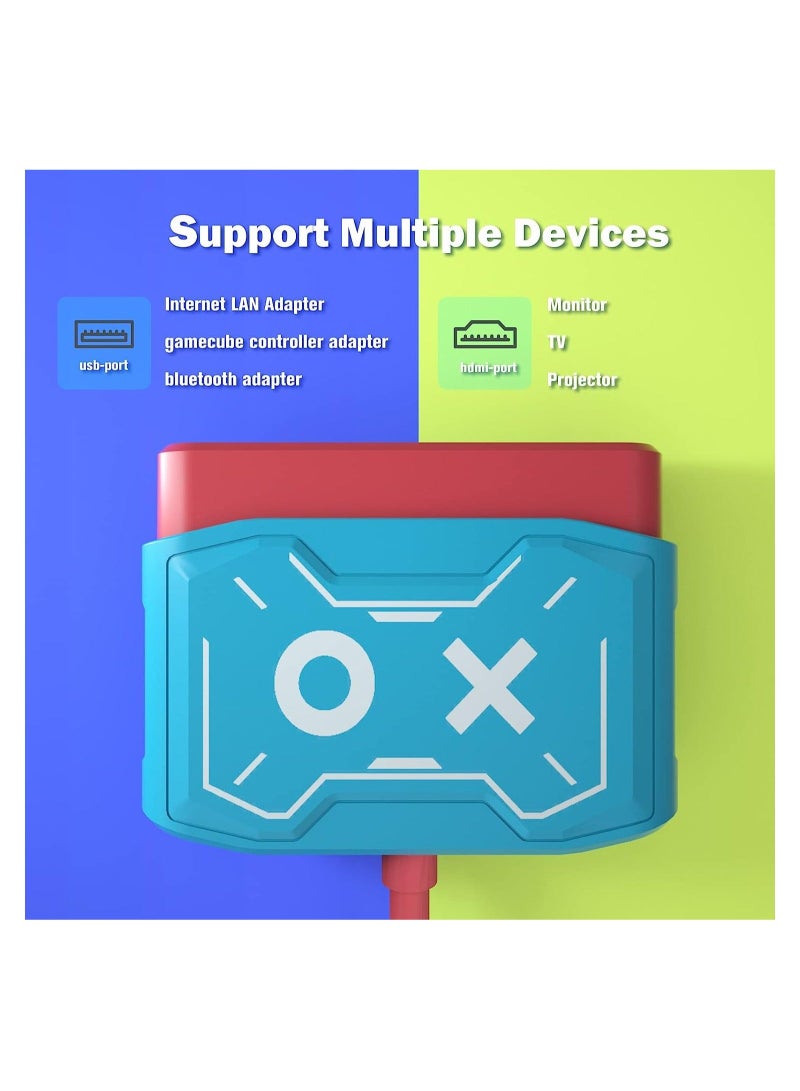 كابتن تيك Switch Dock for Nintendo Switch, Portable TV Dock Charging Docking Station Replacement, Switch HDMI Adapter USB 3.0, Nintendo Switch Accessories - Image 4