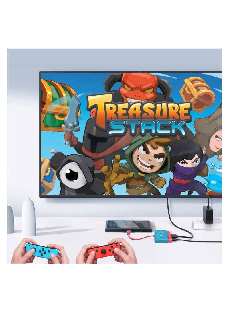 كابتن تيك Switch Dock for Nintendo Switch, Portable TV Dock Charging Docking Station Replacement, Switch HDMI Adapter USB 3.0, Nintendo Switch Accessories - Image 3