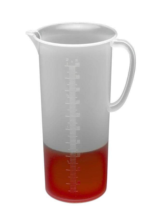 SP Scienceware SP Bel-Art | F28992-0000 | Tall Form 2000ml Polypropylene Graduated Pitcher; 20ml Graduation - Image 1