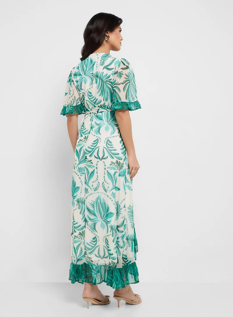 هوب اند ايفي Floral Print Wrap Dress