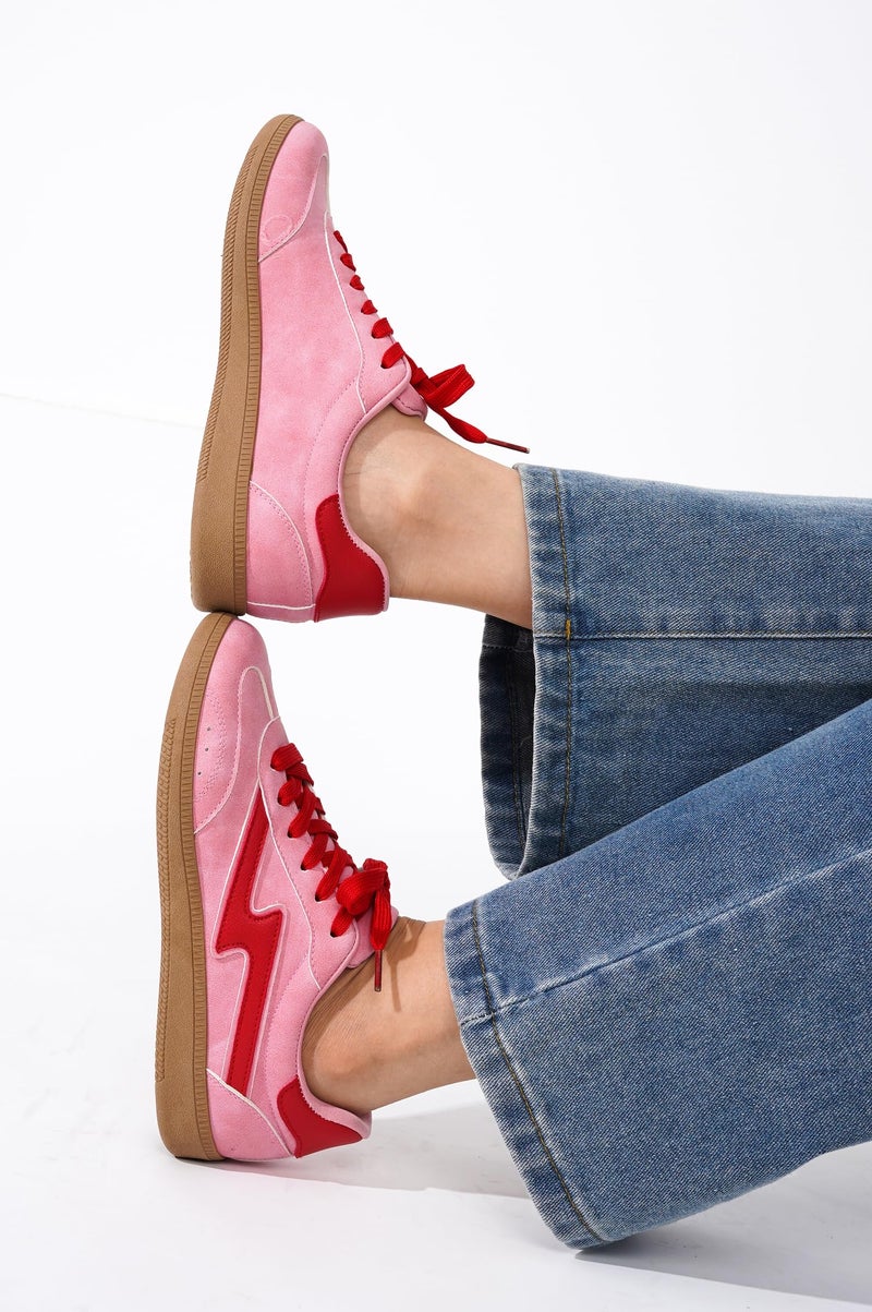 Project Cloud Fashion Sneakers for Women 2026 - Lace-Up Shoes Trendy Women Sneakers with Memory Foam Insole Women's Fashion Sneakers Non-Slip Womens Shoes (Irita, BUBGUM,6) - Image 2
