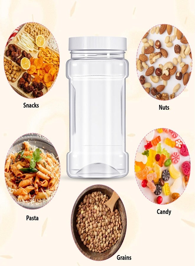 Qulkws 12 Pcs Clear Plastic Storage Jars with Lids 27 oz Wide-Mouth Refillable Paint Storage Containers for Candy, Food, Beads,Lotion - Image 5