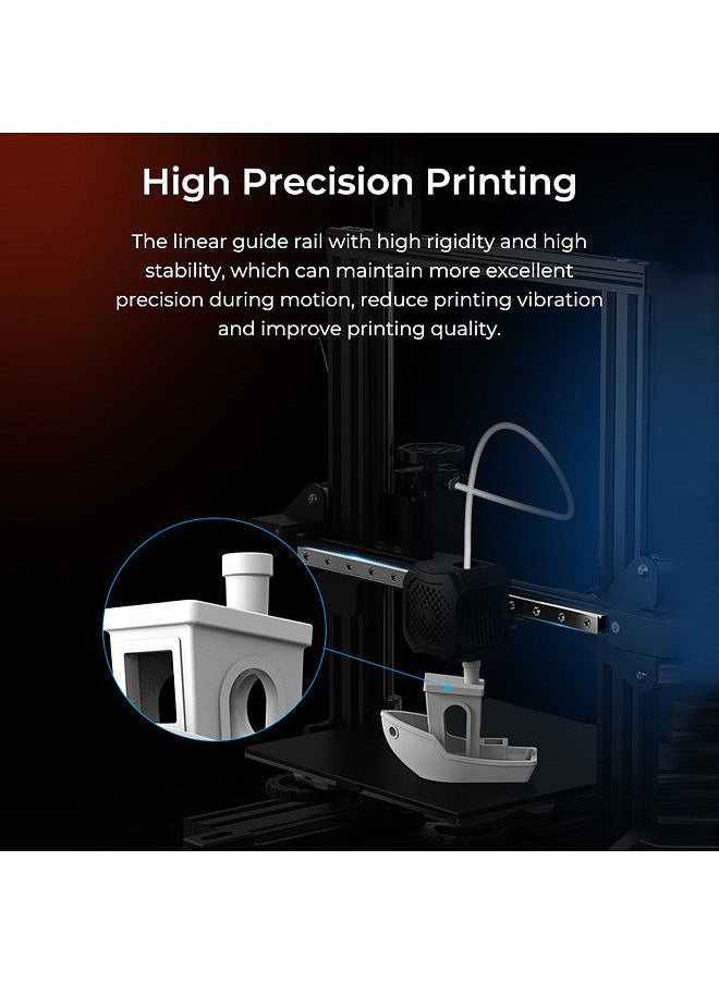 Creality 3D Linear Guide Rail Kit High Precision Printing High Speed Printing and Long Service Life for 3D Printers Ender-3/ Ender-3 Pro/ Ender-3 V2  - Image 2
