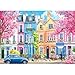 Blueforest Spring Sakura Blossom Street 1000 Piece Puzzles for Adults Clearance Impossible Challenge Art Jigsaw Puzzles for Gift Birthday Party Games Family 275X197 Inch Dust Free Puzzle - Image 3