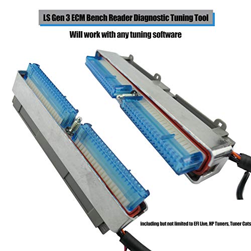 TIKSCIENCE LS Gen 3 ECM Engine Programming Control Module Reader Diagnostic PCM Bench Harness w/Power Supply Fits for GM Chevy All Blue/Red & Blue/Green 1999-2007, OBD2 Port, 18 Gauge, 12 Volt - Image 5