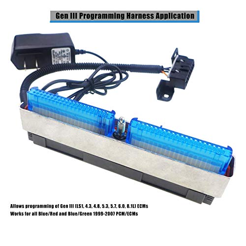 TIKSCIENCE LS Gen 3 ECM Engine Programming Control Module Reader Diagnostic PCM Bench Harness w/Power Supply Fits for GM Chevy All Blue/Red & Blue/Green 1999-2007, OBD2 Port, 18 Gauge, 12 Volt - Image 3