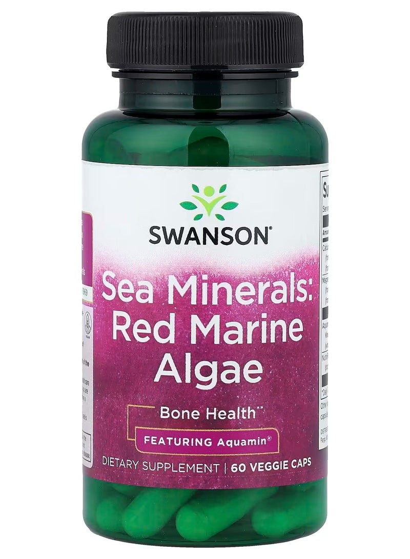 Swanson, Sea Minerals, Red Marine Algae, 60 Veggie Caps