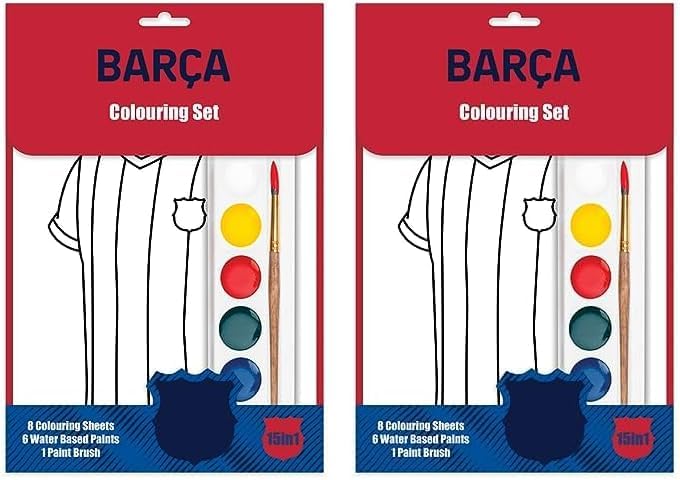 Barcelona 15 in1 Coloring Activity Set for Kids (Pack of 2)