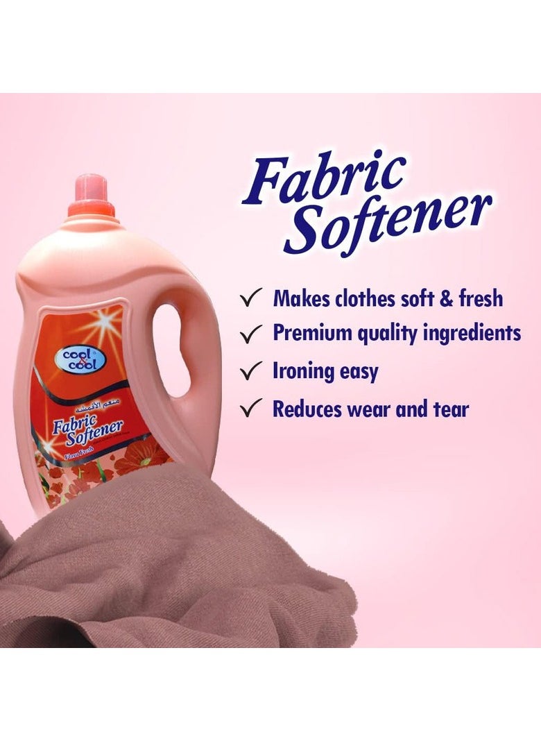 Cool & Cool Fabric Softener Flora Fresh 3L  - Image 2