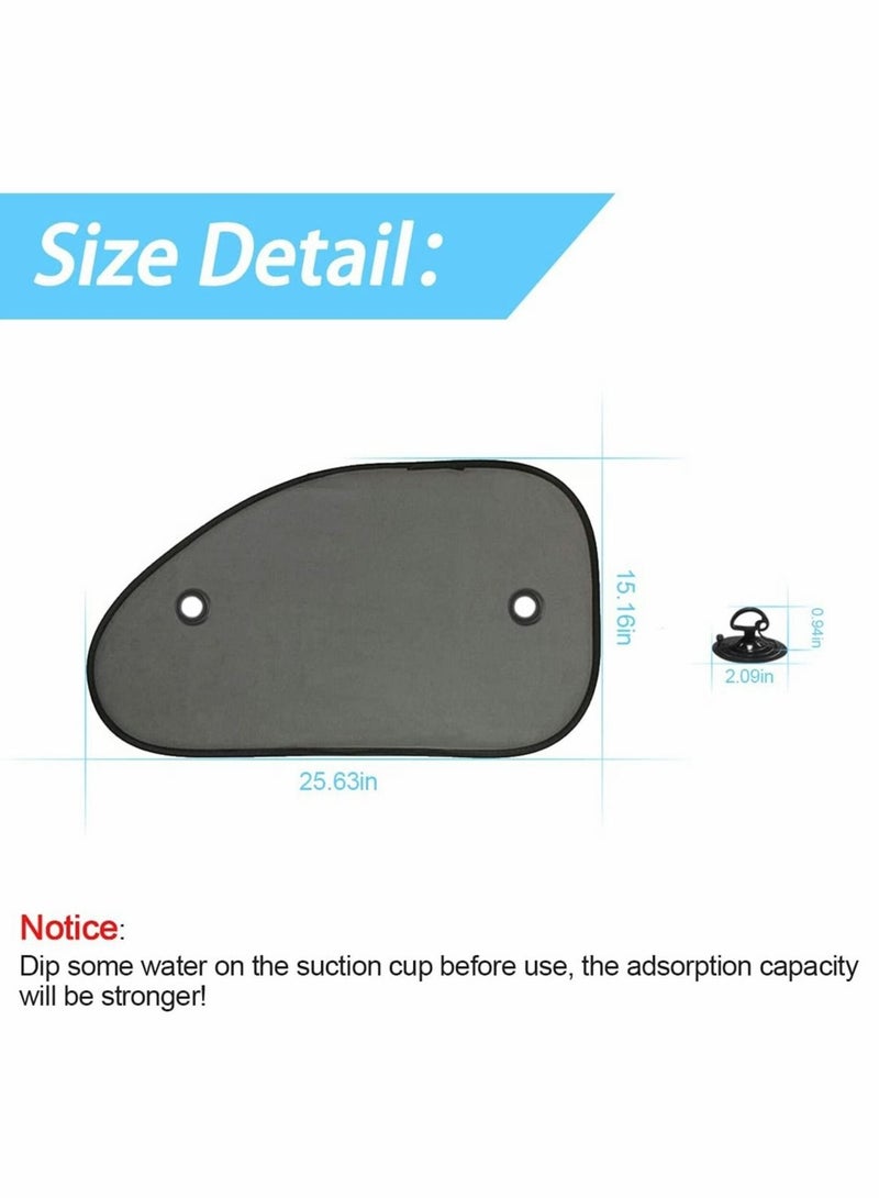 Universal Car Window Sun Shades 2 Pack Protect Your Child from Sun Glare and UV Rays Perfect for Side Windows - Image 5
