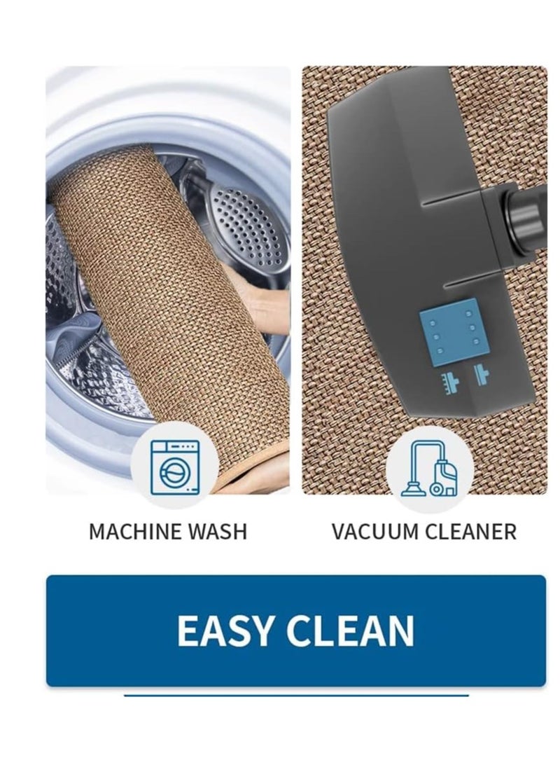Raxoom Kitchen Rugs and Mats Washable [2 PCS] Non-Skid Natural Rubber Kitchen Mats for Floor Runner Rugs Set for Kitchen Floor Front of Sink, Hallway, Laundry Room 44cm*75cm+44cm*120cm (Oats) - Image 5