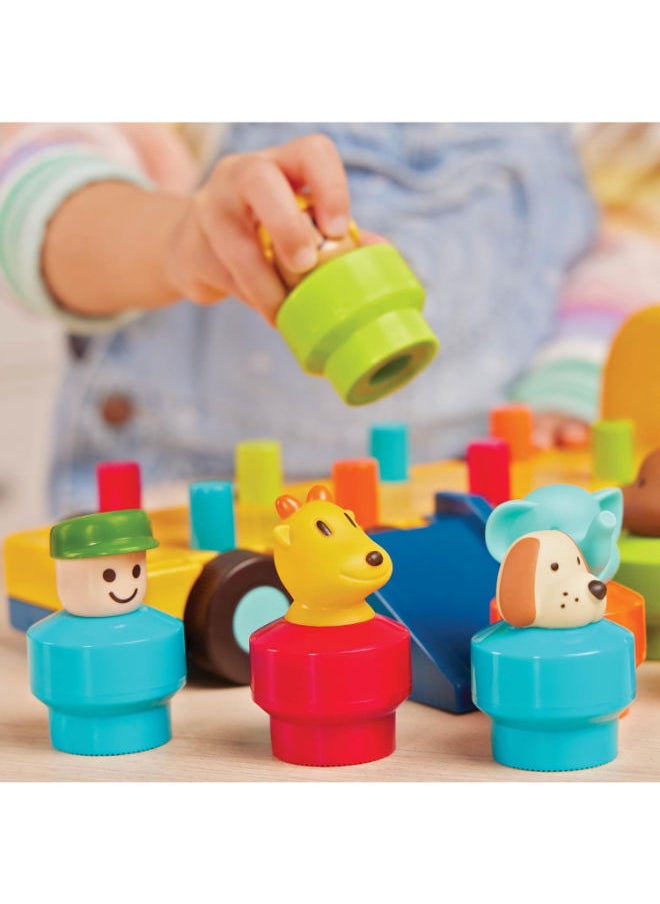 BATTAT Bus Toy With Moving Parts And 9 Toy Characters  - Image 4