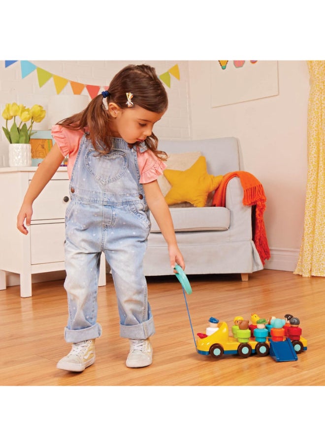 BATTAT Bus Toy With Moving Parts And 9 Toy Characters  - Image 3