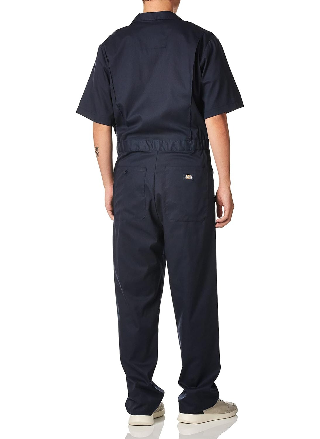 Dickies Dickies mens Flex Short Sleeve Work Utility Coveralls Dark Navy Large US  - Image 2