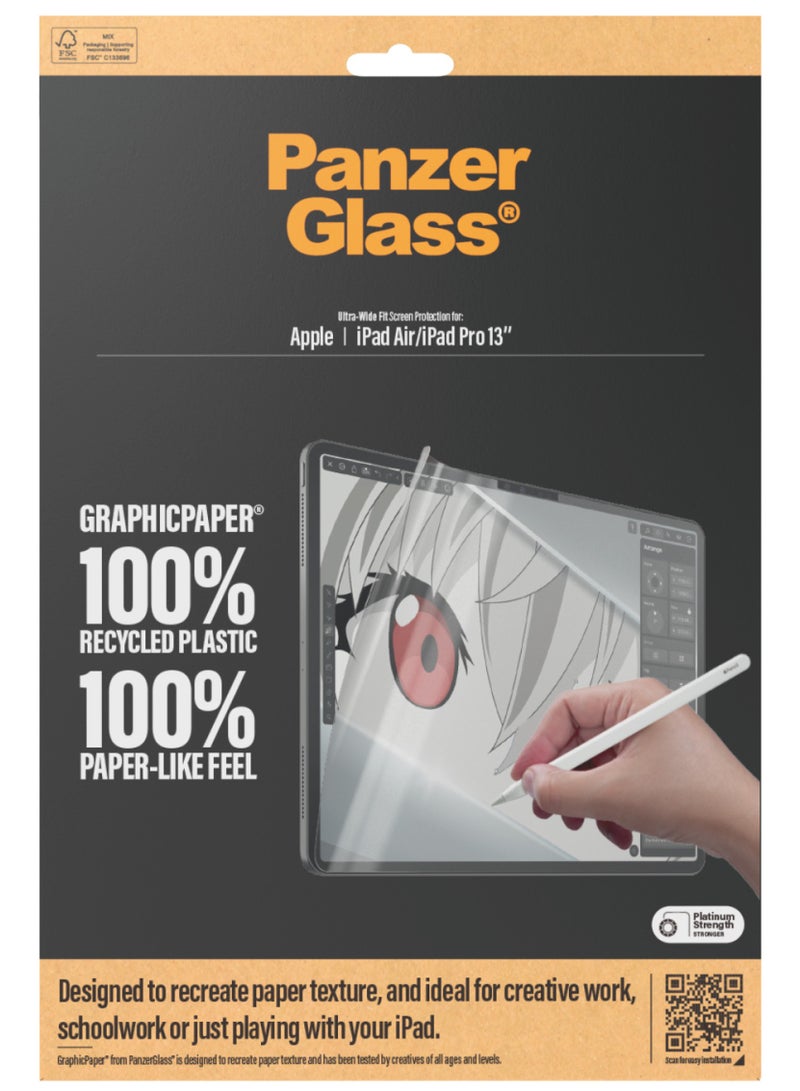 PanzerGlass واقي شاشة PanzerGlass® GraphicPaper® لجهاز iPad Air مقاس 13 بوصة | iPad Pro مقاس 13 بوصة | ملائم للغاية - Image 3