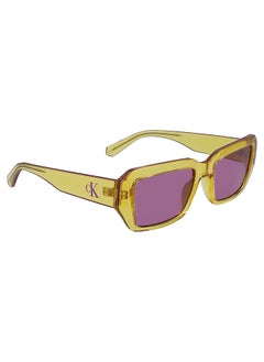 Calvin Klein Jeans Unisex Rectangular Sunglasses - CKJ23602S-701-5319 - Lens Size: 53 Mm  - Image 1