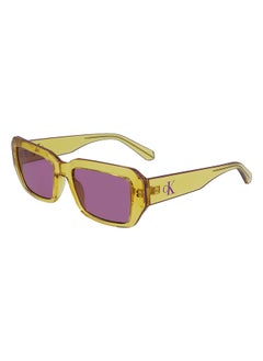 Calvin Klein Jeans Unisex Rectangular Sunglasses - CKJ23602S-701-5319 - Lens Size: 53 Mm  - Image 2