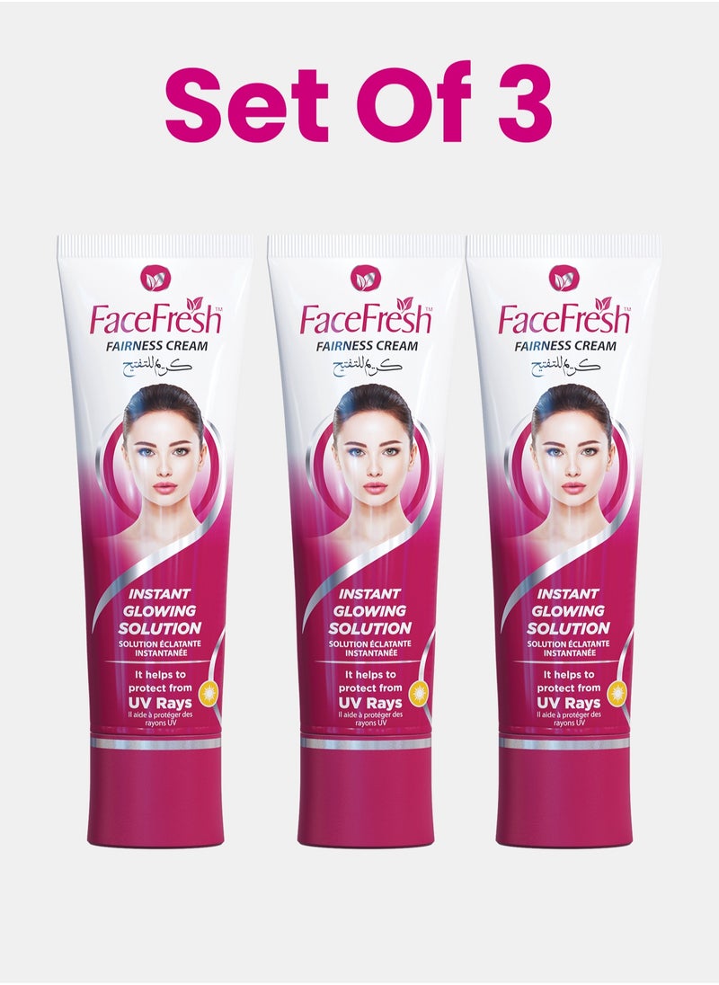 Face Fresh - Set of 3 Fairness Cream - Boosts Skin Radiance & Luminosity, Controls Excess Oil Production, Hydrates & Moisturizes - For All Skin Types 25g - Image 1