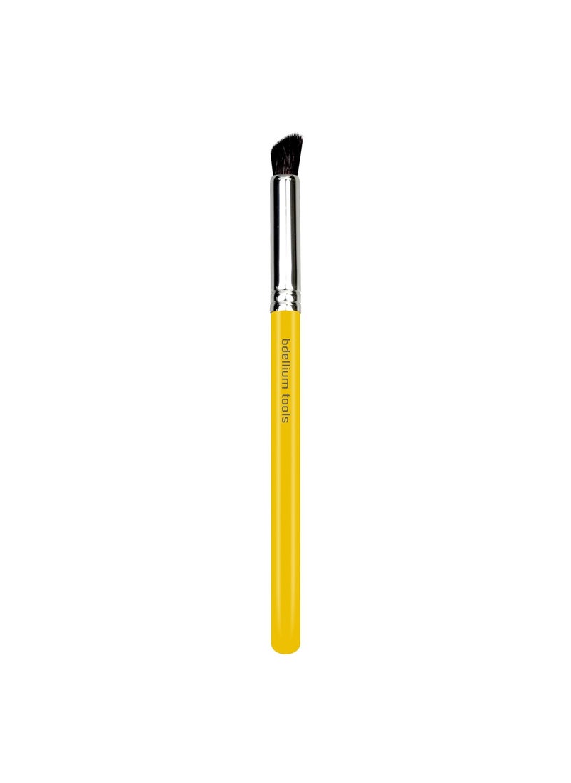 Bdellium Tools Bdellium Tools Professional Makeup Brush - Studio Series 769 Angled Contour - With Mix of Soft Synthetic & Natural Fibers, For Color Accents (Yellow, 1pc) 