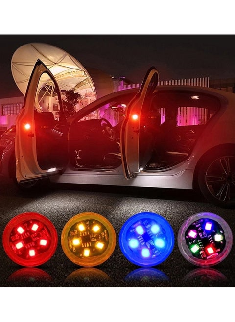 LED Car Door Warning Lights, Auto Turn On LED Door Strobe Light Anti-Collision Anti-Collision Accident Stop Signal Light for Car Safety Passengers Passers-by