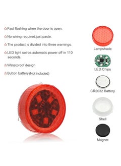 Generic LED Car Door Warning Lights, Auto Turn On LED Door Strobe Light Anti-Collision Anti-Collision Accident Stop Signal Light for Car Safety Passengers Passers-by  - Image 4