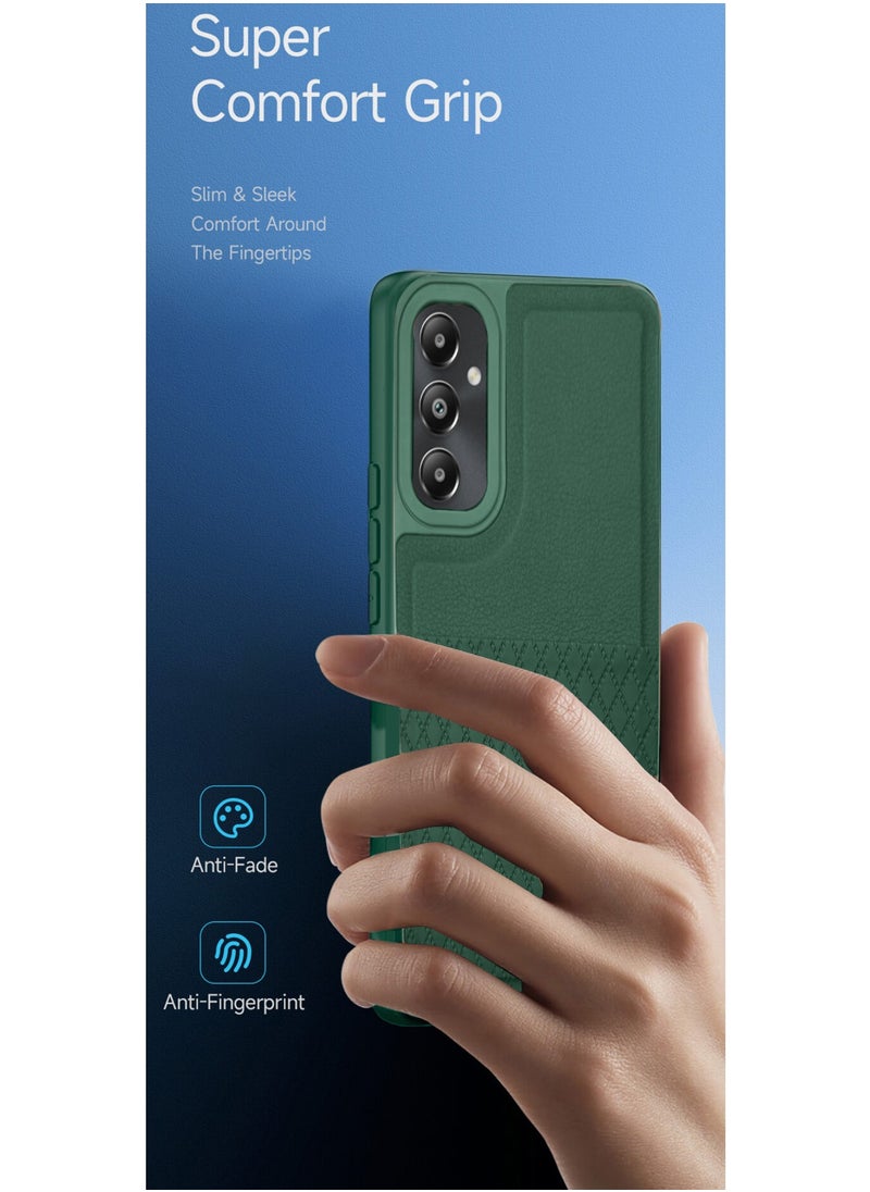 CHAPPELINE Liquid Silicone With Raised Camera Lips Card Holder Case Cover For Samsung Galaxy S24+ / S24 Plus 5G 2024 Dark Green  - Image 2