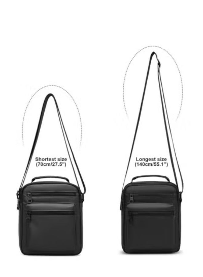 Crossbody Bag for Men, Shoulder Phone Passport, Small Side Bags Black  - Image 5