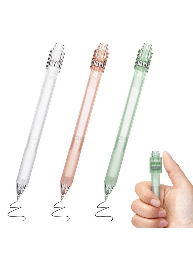 Leven Fidget Spinning Gel Pens Pack Of 3, Stress Relief 0.5Mm Black Ink Pens, Fine Point Smooth Writing Ballpoint Pen, Quick Dry For Journaling Office School Minimalistic - Image 1