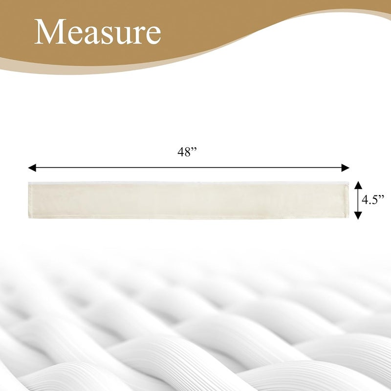 StangH Chandelier Cord Cover Cord Hide - 48 Inch Durable Adjustable Wire and Chain Cover Cord Hide Home Decor Great for Lamps for TV/PC Computer/Office/Home Entertainment 48 Inch 1 Pc -Ivory - Image 4