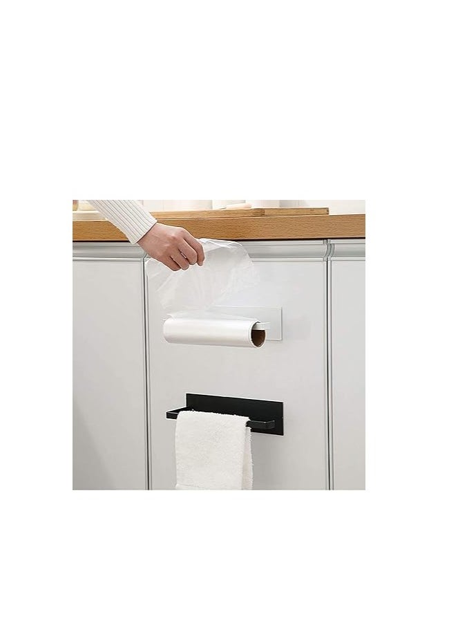 Cool Baby COOLBABY Paper Towel Holder Under Cabinet, Hanging Paper Towel Holder for Bathroom Kitchen (No Drilling Black)  - Image 2