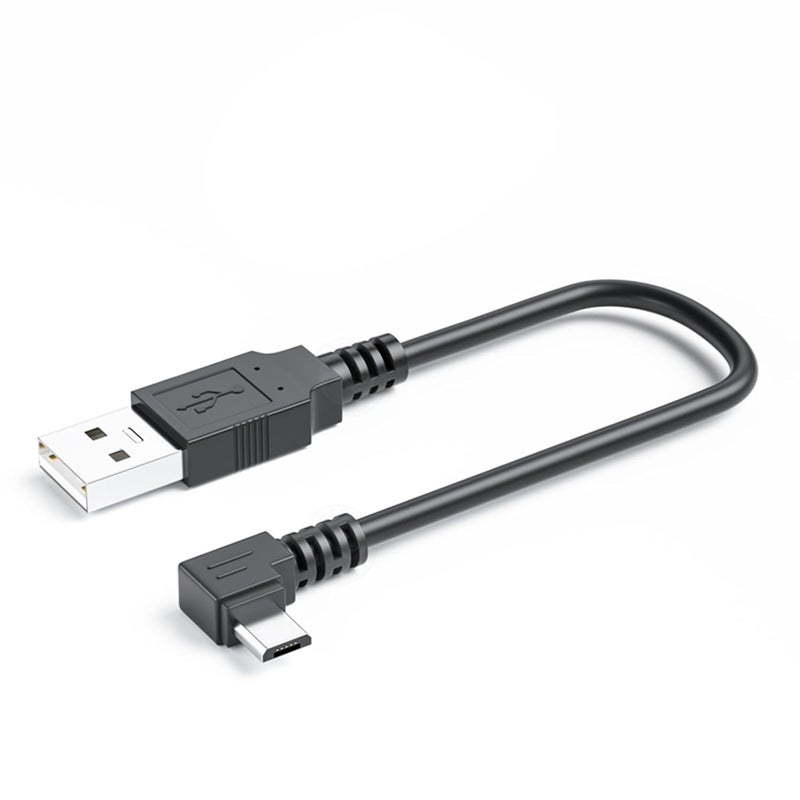 L Shaped Tiny USB Data Cable Small Space Smartphone Charging 90 Degree Bent Tiny USB Chargers Wire for Home Phone Tablet Angled Chargers Cable - Image 1