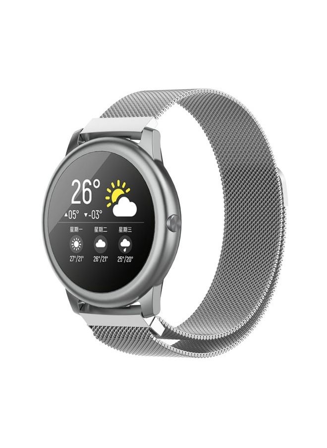 Generic - Replacement Strap For Xiaomi Haylou Solar LS05 Milanese Casual Magnetic Watch Band, Size: Free Size Silver - Image 1