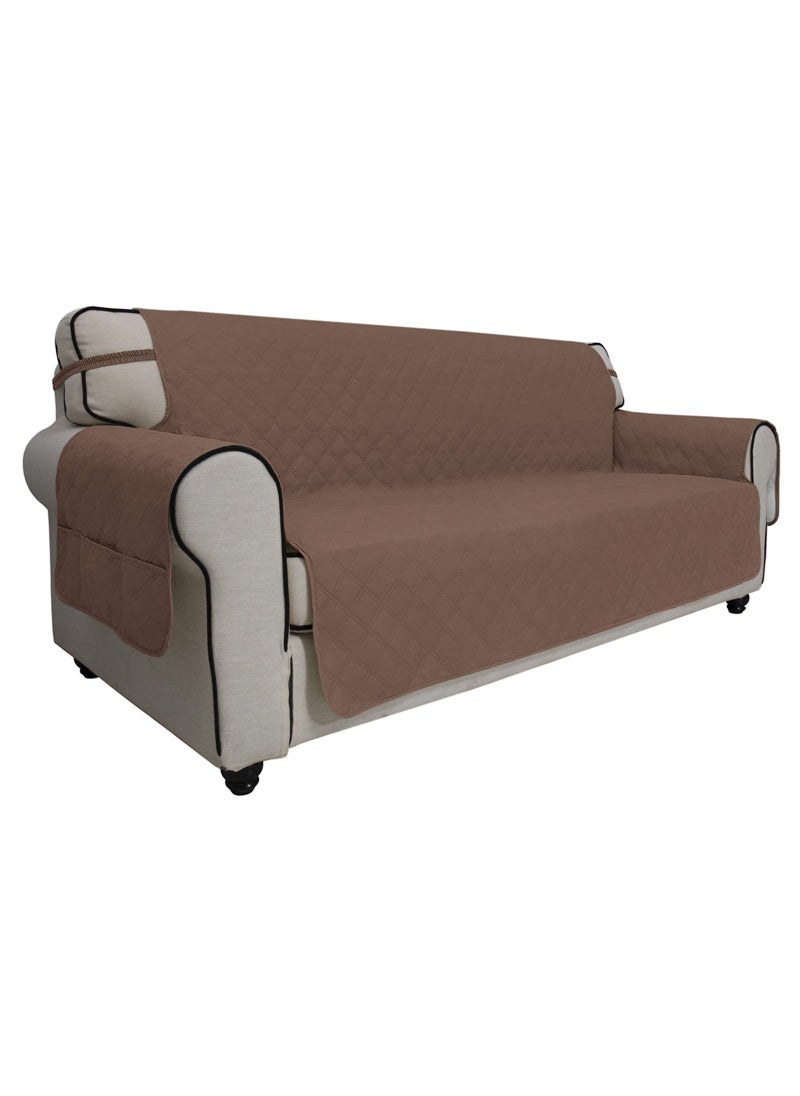 Easy-Going EasyGoing Sofa Slipcover Oversized Sofa Cover Waterproof Couch Cover Furniture Protector Cover Pets Covers Washable NonSlip Fabric Pets Kids Children Dog Cat Oversized Sofa Brown 