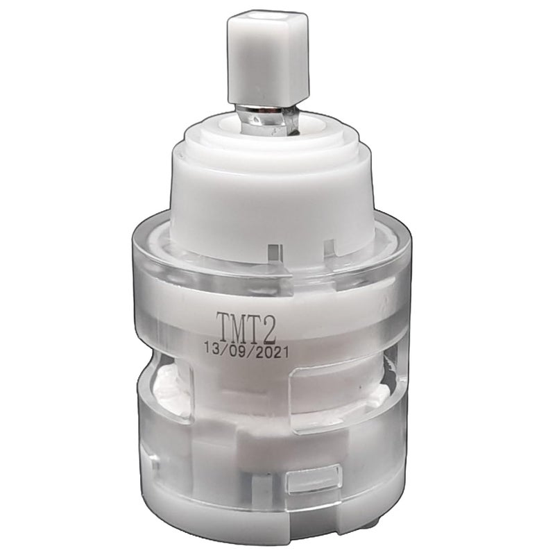 JKC 46mm Diverter Cartridge for High Flow Single Lever Diverter Cartridge Replacement White, Brass, ABS & Ceramic Disc - Image 1